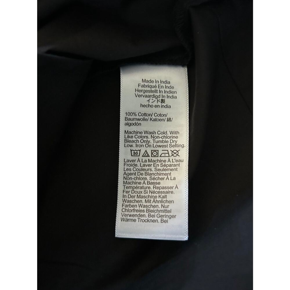 NWT J. Crew Elena Poplin Cotton Shirt Dress Black Women’s 2P Preppy Minimalist - Picture 8 of 10